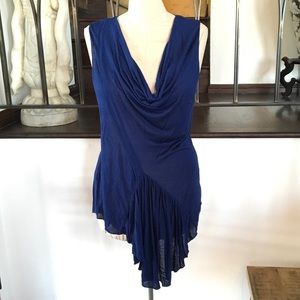 NWOT My Tribe  Blue Top L
